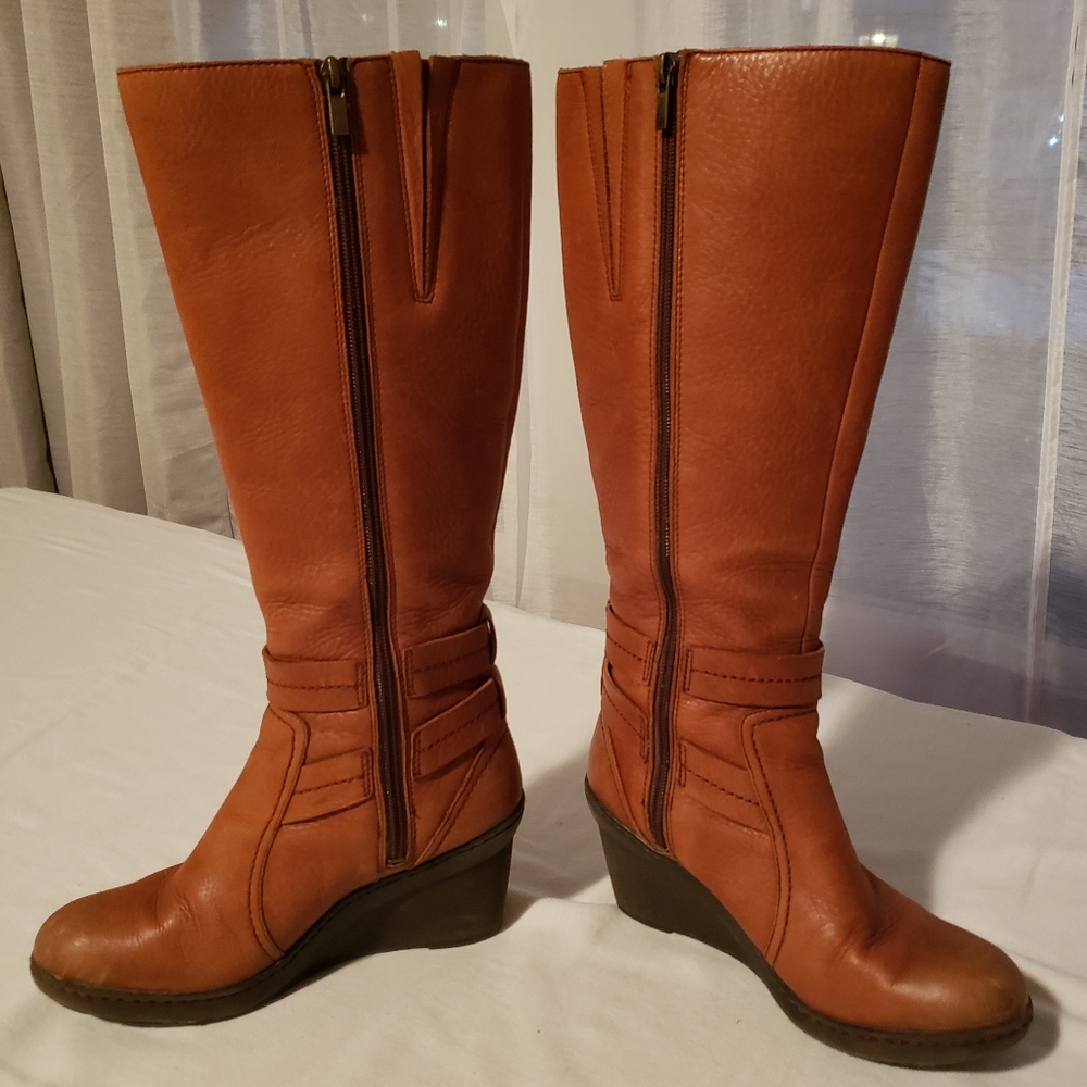 Clarks Goretex Leather Boots sz 7.5 - Picture 3 of 7